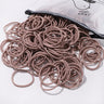 50PCS Macaron Rubber Band Hairband Headband High Elastic Durable Hair Ring Tied High Ponytail Women's Kids Hair Headwear