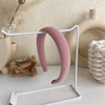 2022 Gentle Pink Womans Hairbands Girl Sweet Plush Wide Side Sponge Headband Hair Hoop Fashion Simple Solid Color Hair Accessory