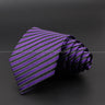 New Design Wedding Men Tie Purple Solid Striped Paisley Flower Neckties Men Business Dropshipping Groom Collar Accessories Gift