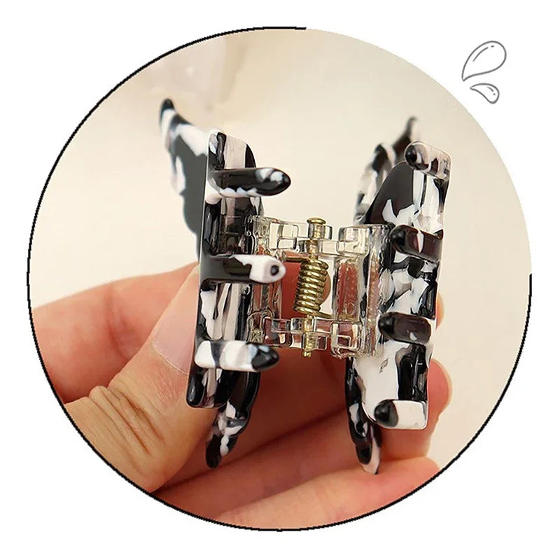 Retro Butterfly Hair Clips Back Of The Head Hair Claws Sweet Coiled Hairpin Women Lady Girl Headwear Hair Styling Tools