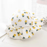 Sweet Baby Summer Hat for Girls Cotton Fruit Print Kids Bucket Hats Bowknot Princess Children Sun Cap Beach Travel 1-3Y