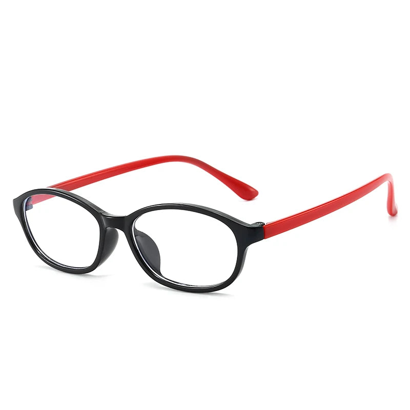Blue Light Blocking Glasses for Kids Computer Glasses Silicone Frame Clear Lens Girl Boy Video Gaming Children Safety Eyewear