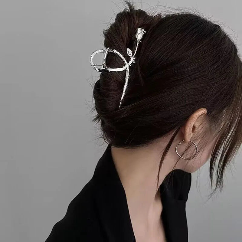 2023 New Fashion Metal Geometric Hair Claw Clip Trendy Hair Clips Hair Clamps Hairpins Party Hair Accessories For Women Headwear