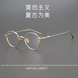 Korea Fashion Style Titanium Glasses Frames Luxury Designer Round ABA Eyeglasses Women Men Prescription Reading Eyewear