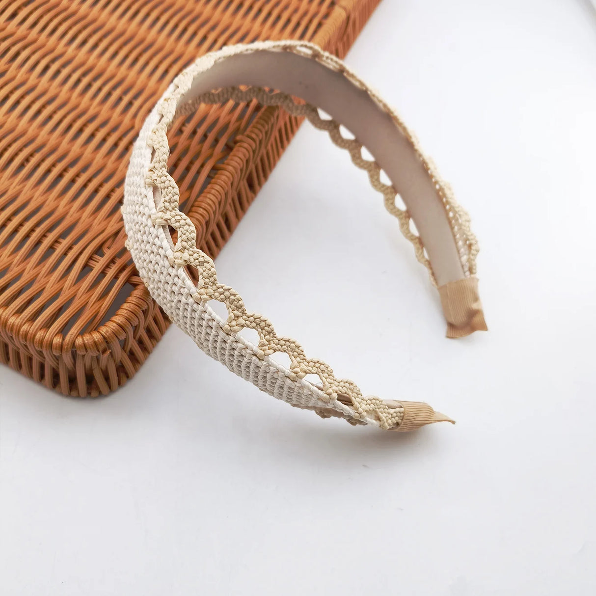 Fashion Headband Women Hair Bands Broadside Wool Raffia Cross Knot Headbands Girls Hair Band Hair Accessories Headwear