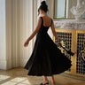 Fashion Backless O-neck A-line Dress For Women Elegant Short Sleeve High Waist Maxi Dresses 2025 New Street Vocation Robes