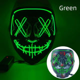 Cosmask Halloween Neon Mask Led Mask Masque Masquerade Party Masks Light Glow In The Dark Funny Masks Cosplay Costume Supplies