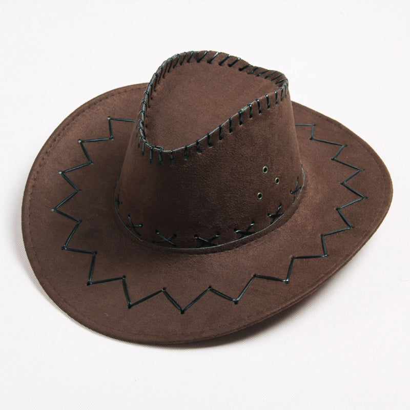 New Kids Western Cowboy Hat Curved Brim Outdoor Toddler Sun Hat Children Birthday Gifts Vacation Cap Party Cosplay Hat