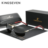 KINGSEVEN Classical Men’s Sunglasses High Quality Aluminum HD Mirror Lens Functional Glasses Women Driving Accessory Eyewear