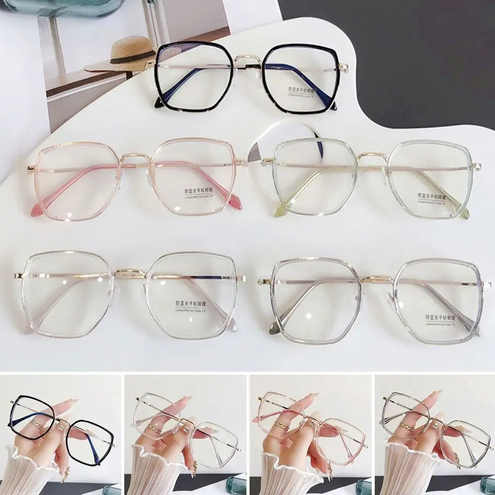 Blue Ray Blocking Anti-Blue Light Glasses Eye Protection PC Square Eyeglasses Ultralight Optical Spectacle Eyeglass Office
