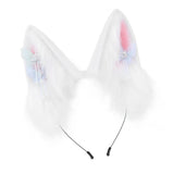 Y5GC Bendable Cats Ear Hairband Plush Animal Ear Hairband For Anime Enthusiasts Roleplay and Halloween Party DressingUp Props