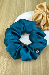 100% Mulberry Silk Hair Scrunchies Elastic Rubber Band Hair Ties Big Large Gum Ropes Ponytail Holders for Women Girls 19 Momme