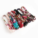 Fashion Headband Non Slip Bohemian Women Headwrap Vintage Cross Elastic Turban Headwear Print Yoga Hair Band Wide Hairband