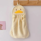 Hand Towels Bathroom Microfiber Towel Baby Wipes Extra Thick Coral Velvet Handkerchief Children's Cartoon Animal Absorbent Towel