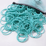 50PCS Macaron Rubber Band Hairband Headband High Elastic Durable Hair Ring Tied High Ponytail Women's Kids Hair Headwear