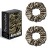 2PCS 3.5CM Mulberry Silk Scrunchies Women Grils Hair Ties for Hair Sleep No Damage Hairband Curly Hair Elastics Ponytail Holder