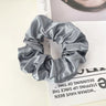 Korean Woman Big Elegant Silk Elastics Hair Band Girls Solid Color Scrunchies Hair Ties Ladies Ponytail Hold Hair Accessories