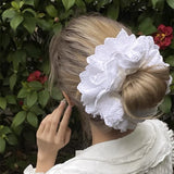 Oversized Lace Hair Scrunchie Elastic Ponytail Holder Elastic Hair Accessories