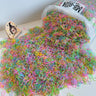 500Pcs/bag Girls Colourful Disposable Rubber Band Hair Ties Headband Children Ponytail Holder Bands Kids Hair Accessories
