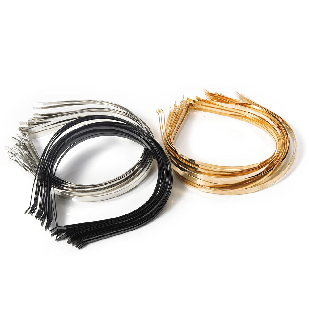 5pcs Blank Metal Headbands DIY Headbands Plain Thin Headbands for Making Hair Accessories For Jewelry