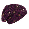 Women Men Sleeping Hat Baggy Beanie Satin Lined Night Unisex Sleep Cap Hair Care Bonnet Hair Loss Nightcap Pullover Hat Headwear