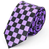 Narrow Ties for Men Women  5cm (2") Skinny Wedding Black Blue Red Pink White Purple Green Gray Piano Skull Slim Necktie