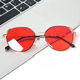 Good Sleep Blue Light Blocking Glasses Men Women Red Lenses Anti Green Light Eliminate Eye Strain Glasses  Bluelight clear lens