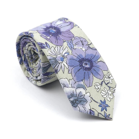 New Men's Floral Neck Ties Casual Cotton Slim Tie Skinny Wedding Party Suit Collar Flower Neckties Gravata Accessories Gift