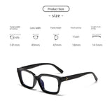 Oversized Square Glasses Women Large Frame Transparent Eyeglasses Anti Blue Light Glasses Over-the-counter Lenses and Glasses