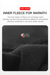 Autumn Winter Motorbike Gloves Men Women Windproof Anti-slip Touchscreen Fleece Keep Warm for Work Gloves Men Sports Bike Black