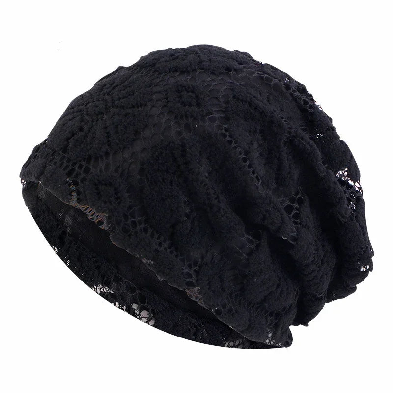 Women Men Sleeping Hat Baggy Beanie Satin Lined Night Unisex Sleep Cap Hair Care Bonnet Hair Loss Nightcap Pullover Hat Headwear