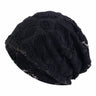 Women Men Sleeping Hat Baggy Beanie Satin Lined Night Unisex Sleep Cap Hair Care Bonnet Hair Loss Nightcap Pullover Hat Headwear