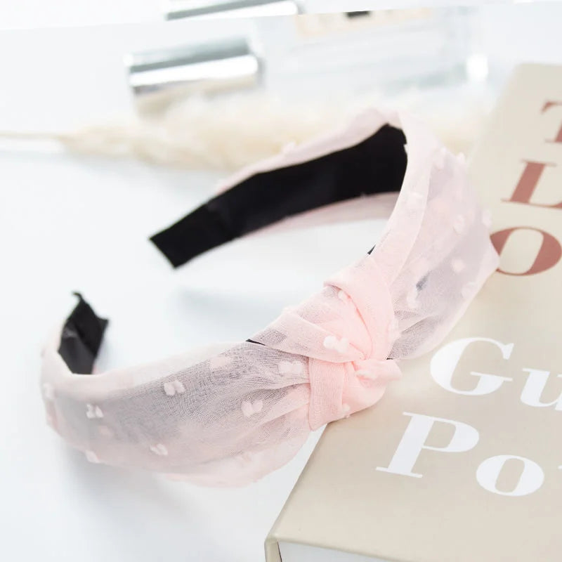 New Flower Headbands For Women Hair Hoop Knot Turban Headband Elastic Hairband Hair Accessories for Girls No Slip Stay