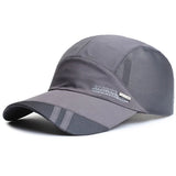 Mesh Baseball Hat Summer Men Women Sunhat With Visor Breathable Quick-Dry Outdoor Fishing Hiking Running Sports Cap Fashion
