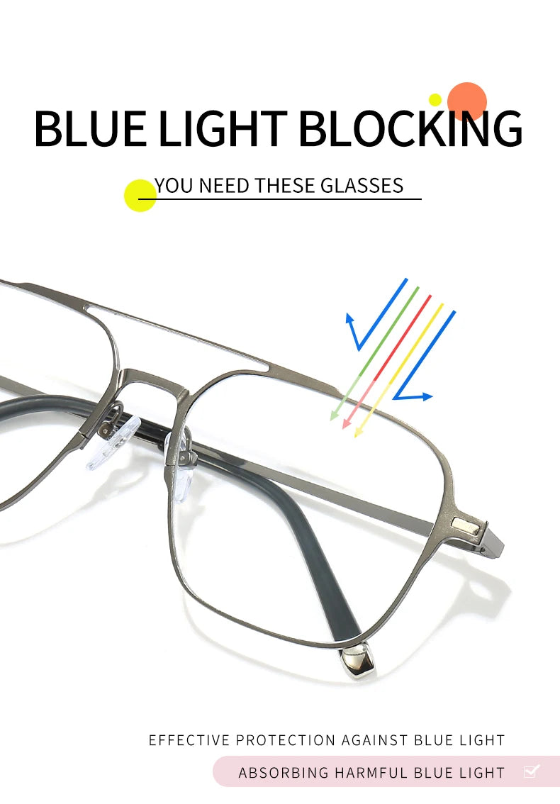 Titanium 3 In 1 New Trend Magnet Glasses Frame With Clip On Glasses Polarized Sunglasses For Men Women Optical Computer glasses