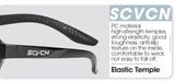 SCVCN New Riding Cycling Sunglasses Outdoor Sports Running Goggles Men's Mtb Bicycle Glasses Women Cycling Eyewear 1 Lens