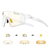 SCVCN UV400 Photochromic Cycling Glasss Sports Running Sunglasses Men Outdoor Drving Bicycle Goggles MTB Eyewear 1 Lens