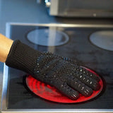 BBQ Gloves High Temperature Resistance Oven Mitts 500 800 Degrees Fireproof Barbecue Heat Insulation Microwave Oven Gloves