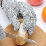 HPPE Level 5 Anti-Cut Gloves Kitchen Gardening Anti-Cut Knitted Gloves Anti-Thorn Wear-Resistant Glass Building Cutting Gloves