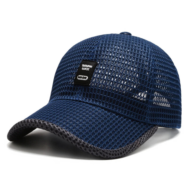 2023 Men's Mesh Baseball Cap Breathable Summer Caps Dad Hat Outdoor Fishing Hats Bone Gorras Snapback Trucker Cap Women hat