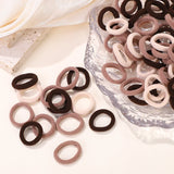 50/100/200Pcs Solid Color Hair Bands for Girls Kids Ponytail Hold Hair Tie Rubber Bands Hairhoop Scrunchie Hair Accessories