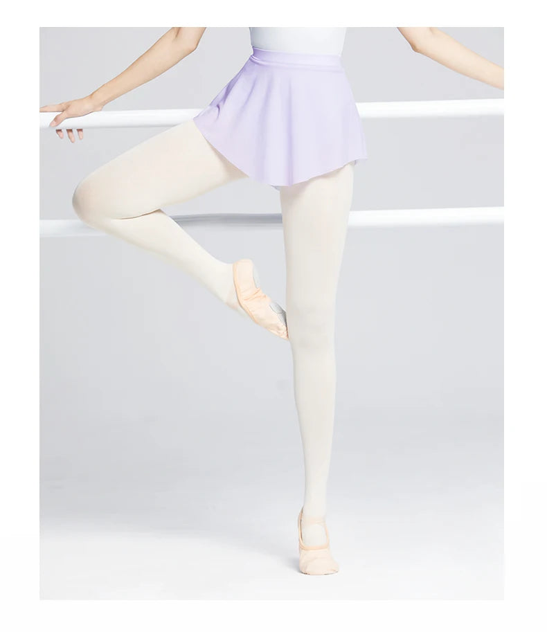 Women Ballet Skirts Dance Short Skirts High Slit Skirt Ballerina Adult Teen Ballet Dancing Dress Soft Mesh Elastic Dance Skirt