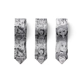 Anime cartoon printing men's tie unisex casual creative tie novelty unique accessories business gifts wedding shirt accessories