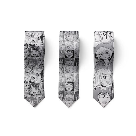 Anime cartoon printing men's tie unisex casual creative tie novelty unique accessories business gifts wedding shirt accessories