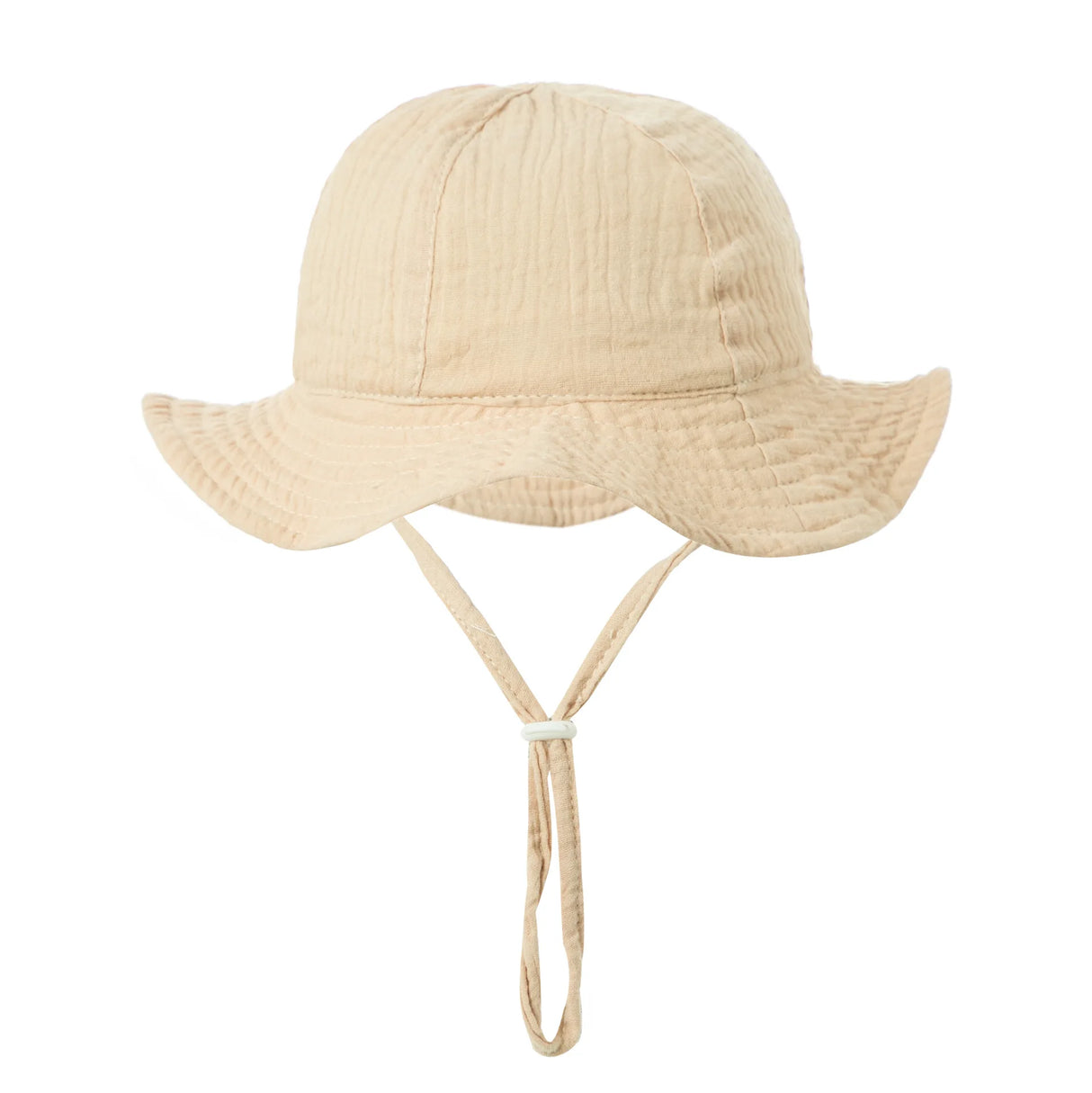 Embroidered Name Breathable Kids Wide Brim Sun Hat With Adustable Chin Strap Suitable For Summer And Beach