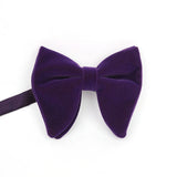 Fashion Velvet Big Bowties Flannelette Large Size Bow Ties For Men Formal Dress Handkerchief Wedding Party Tuxedo Groom Bow Knot