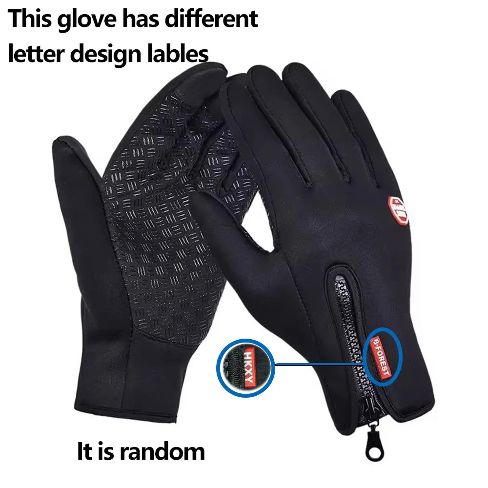 Hot Winter Gloves For Men Women Touchscreen Warm Outdoor Cycling Driving Motorcycle Cold Gloves Windproof Non-Slip Womens Gloves