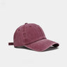 Hat Men's Washed Coated Baseball Cap Color Tile Korean Version Simple Dome Cap Solid Color Sports Sun Hat