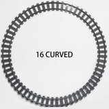 Straight train tracks Curved accessories car blocks Building Sets DIY 10-100 pcs kids toys moc bricks City switch rail crossing