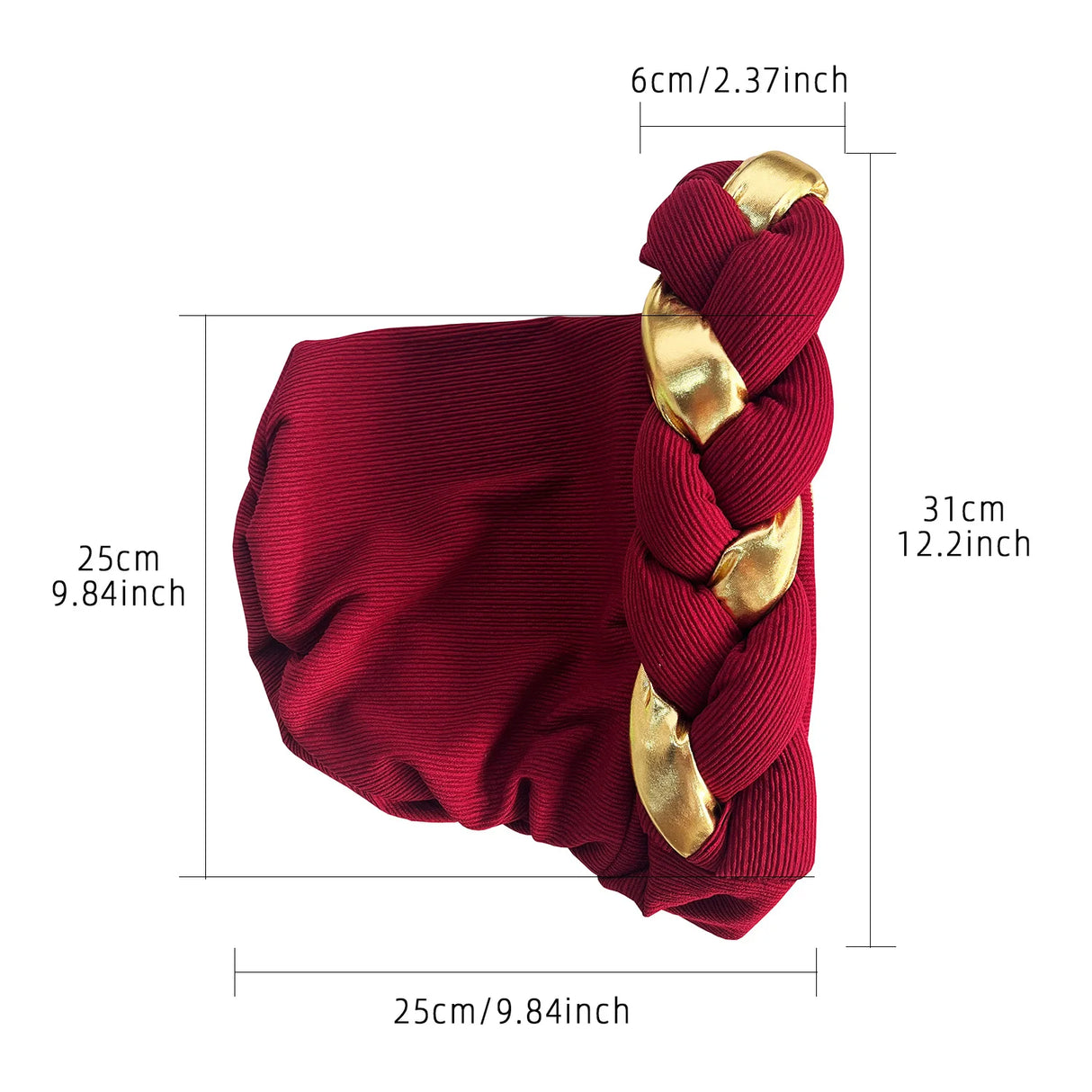 2024 New African Women Pleated Beanie Headwrap Hat Hair Accessories Arab Wrapped Muslim Hijab Turban Cap Female